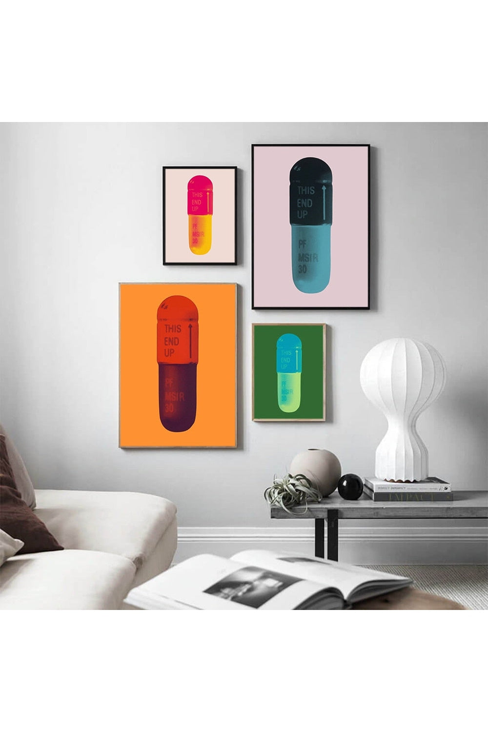 Colorful Pills Canvas Tapestry