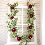 Cottagecore Artificial Peony Plants Garland