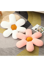 Nordic White Daisy Flower Pillow