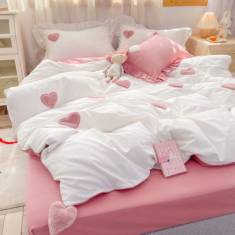 Ruffle Pillowcase Bedding Set