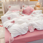 Ruffle Accent Pillowcase Bedding Set