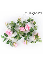 Romantic Artificial Rose Plant Garland