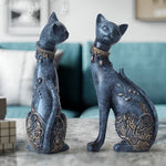 Whimsical Resin Cat Figurine