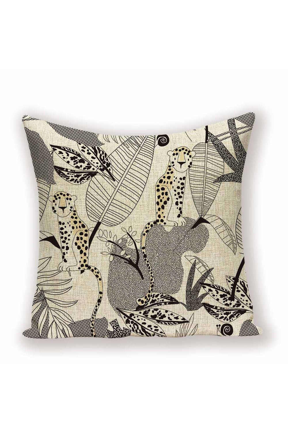 Wild Animals Themed Pillow Case