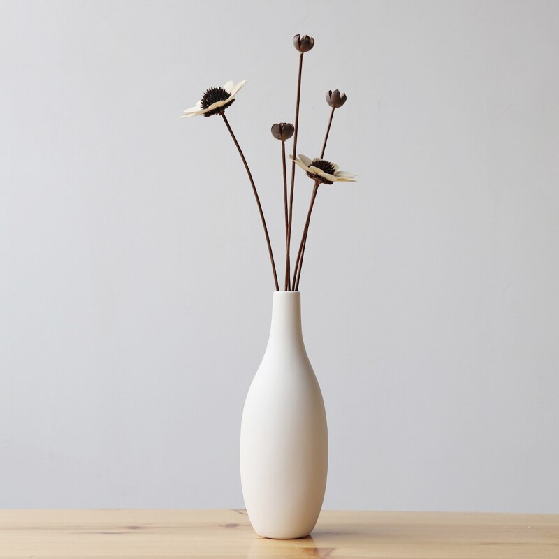 Cottagecore Minimalistic White Vase