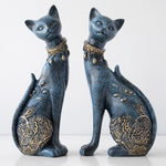 Whimsical Resin Cat Figurine