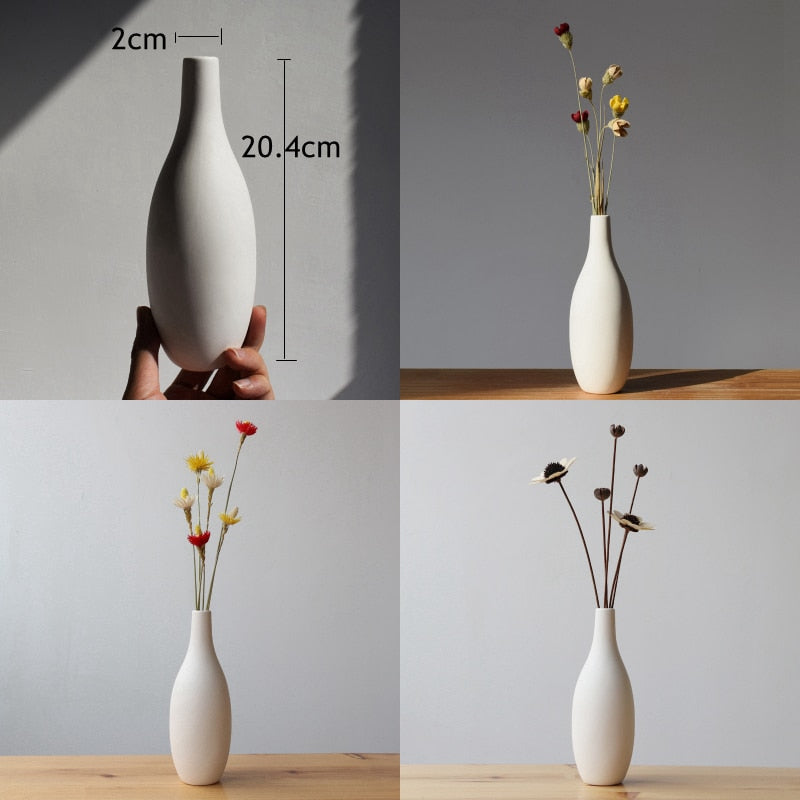 Minimalist Chic White Vase