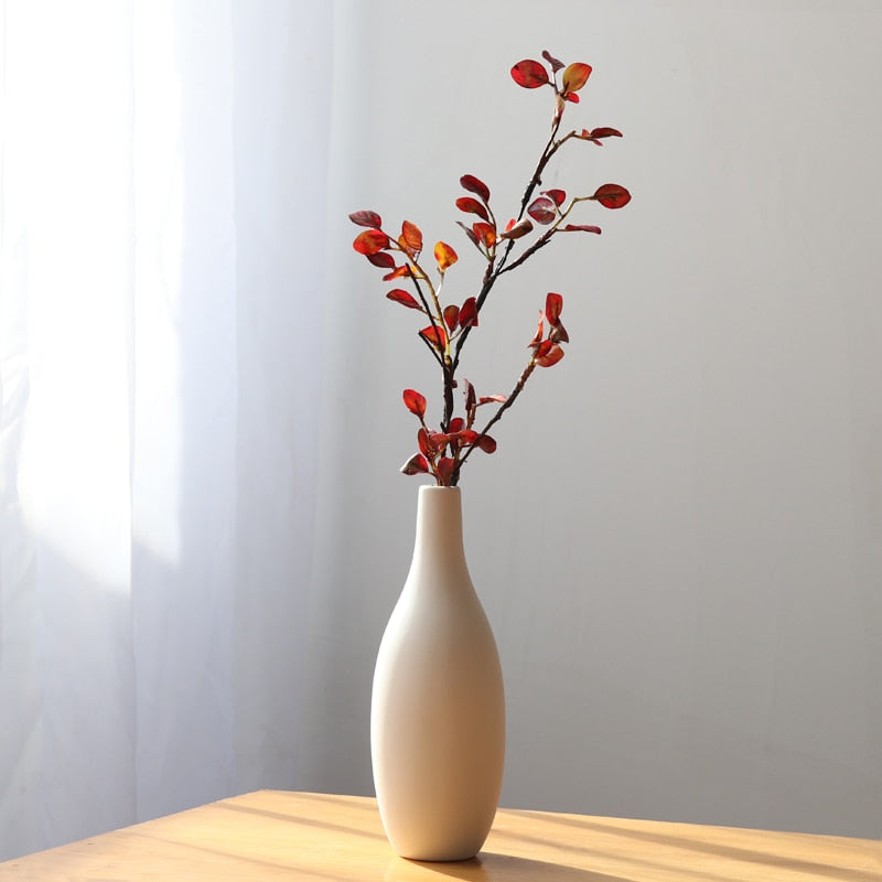 Cottagecore Minimalistic White Vase