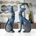 Whimsical Resin Cat Figurine