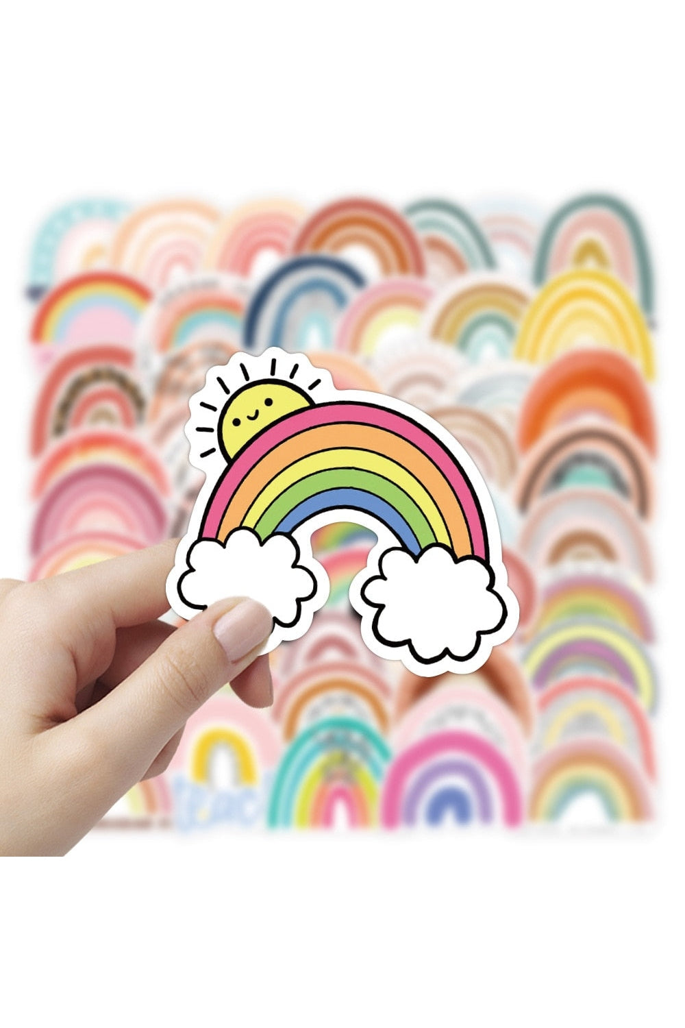 Pastel Rainbow Sticker Set