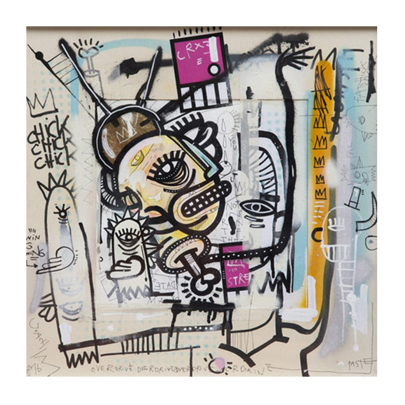 Indie Graffiti Street Abstract Art Poster