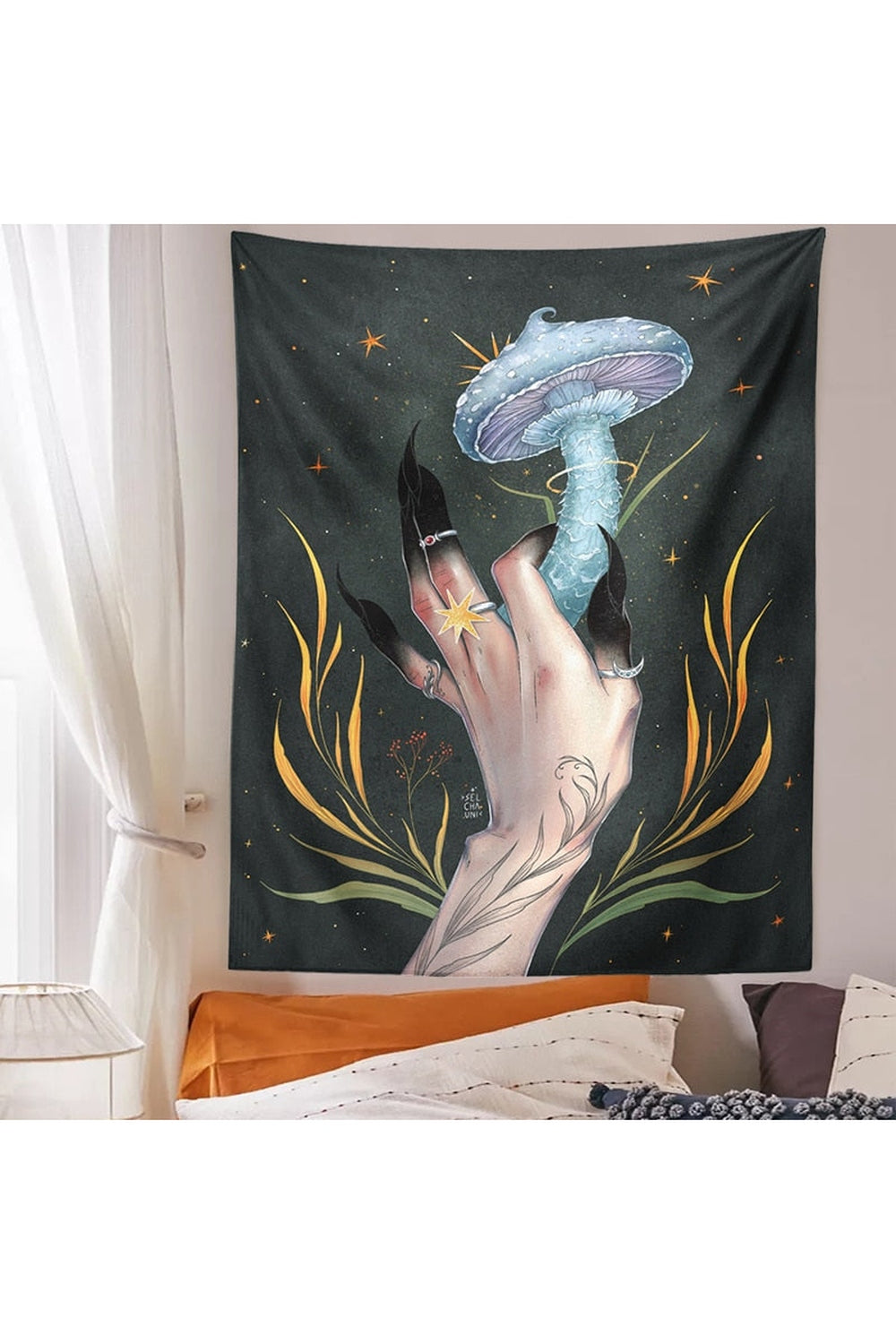 Enchanting Mandrake Plant Tapestry