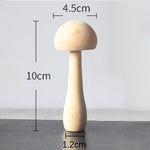 Wooden Mushroom Figurines