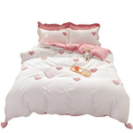 Ruffle Accent Pillowcase Bedding Set