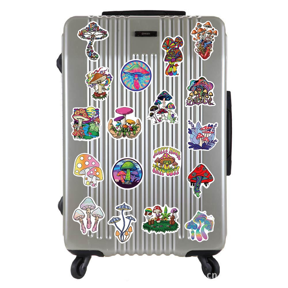 Colorful Mushroom Stickers