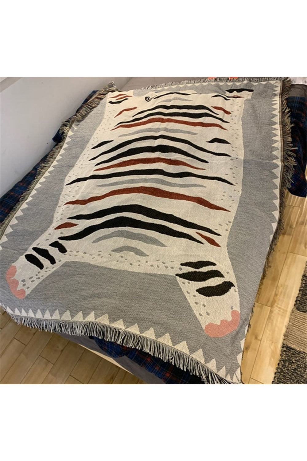 Tiger Skin Exotic Blanket