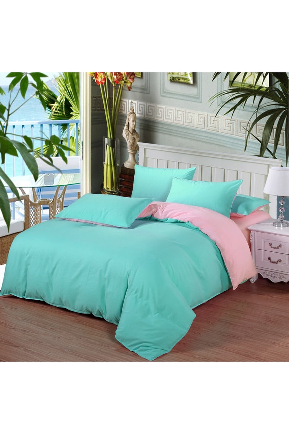 Simple Pastel Colors Bedding Set