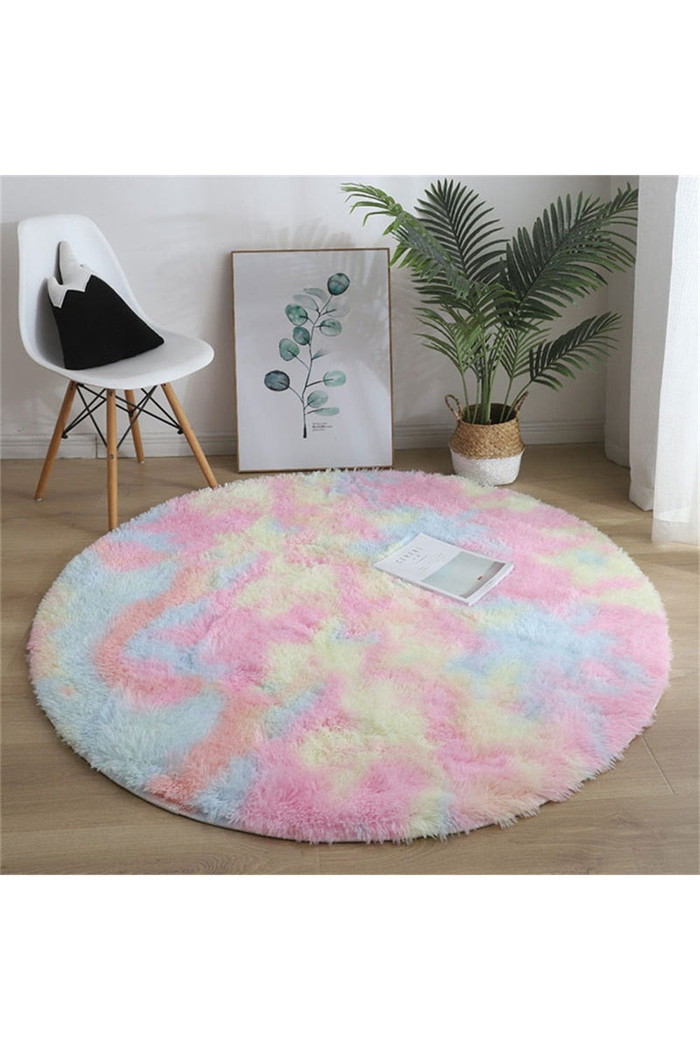 Soft Fluffy Round Rug