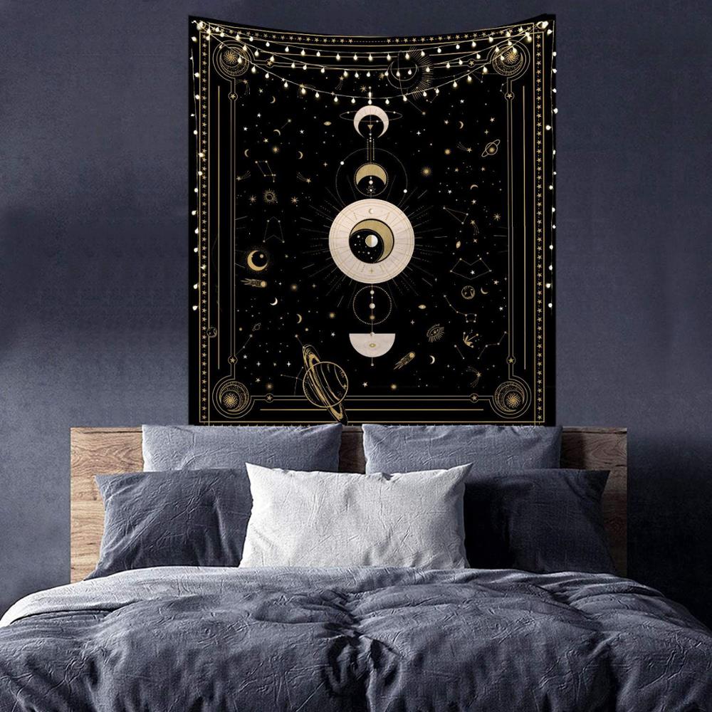 Astrology Moon Phase Tarot Tapestry