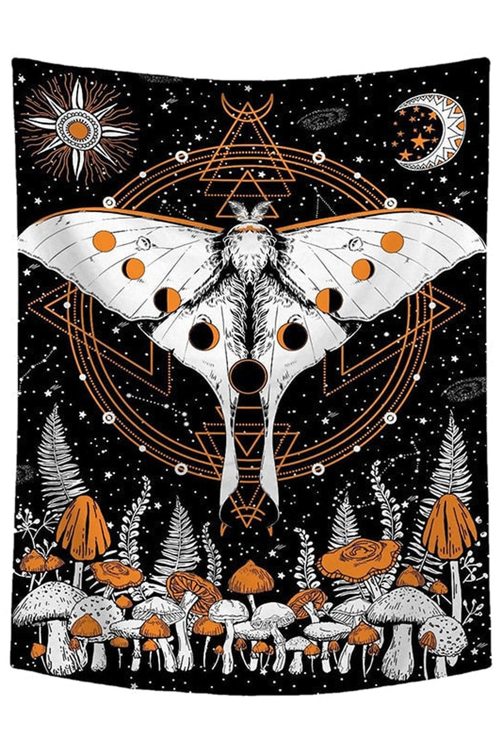 Nocturnal Moth Art Tapestry