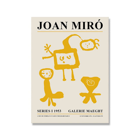 Artsy Joan Miro Canvas Poster