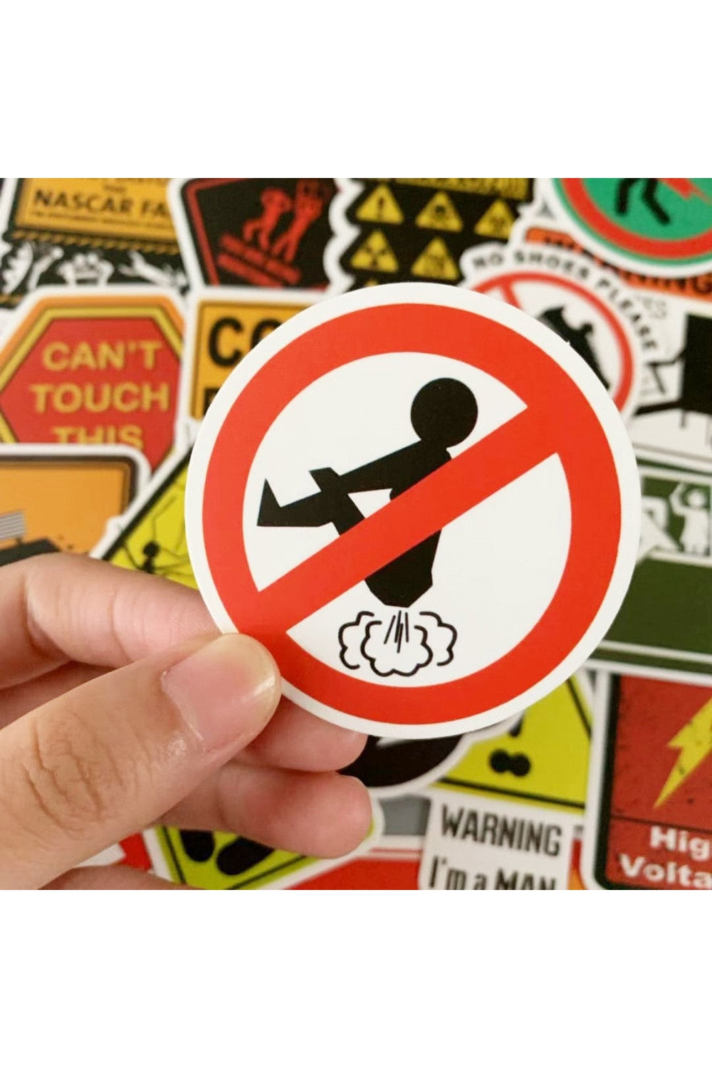 Edgy Style Warning Stickers