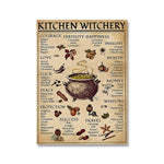 Retro Witch Kitchen Poster