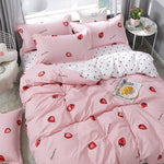 Kawaii Strawberry Bedding Set