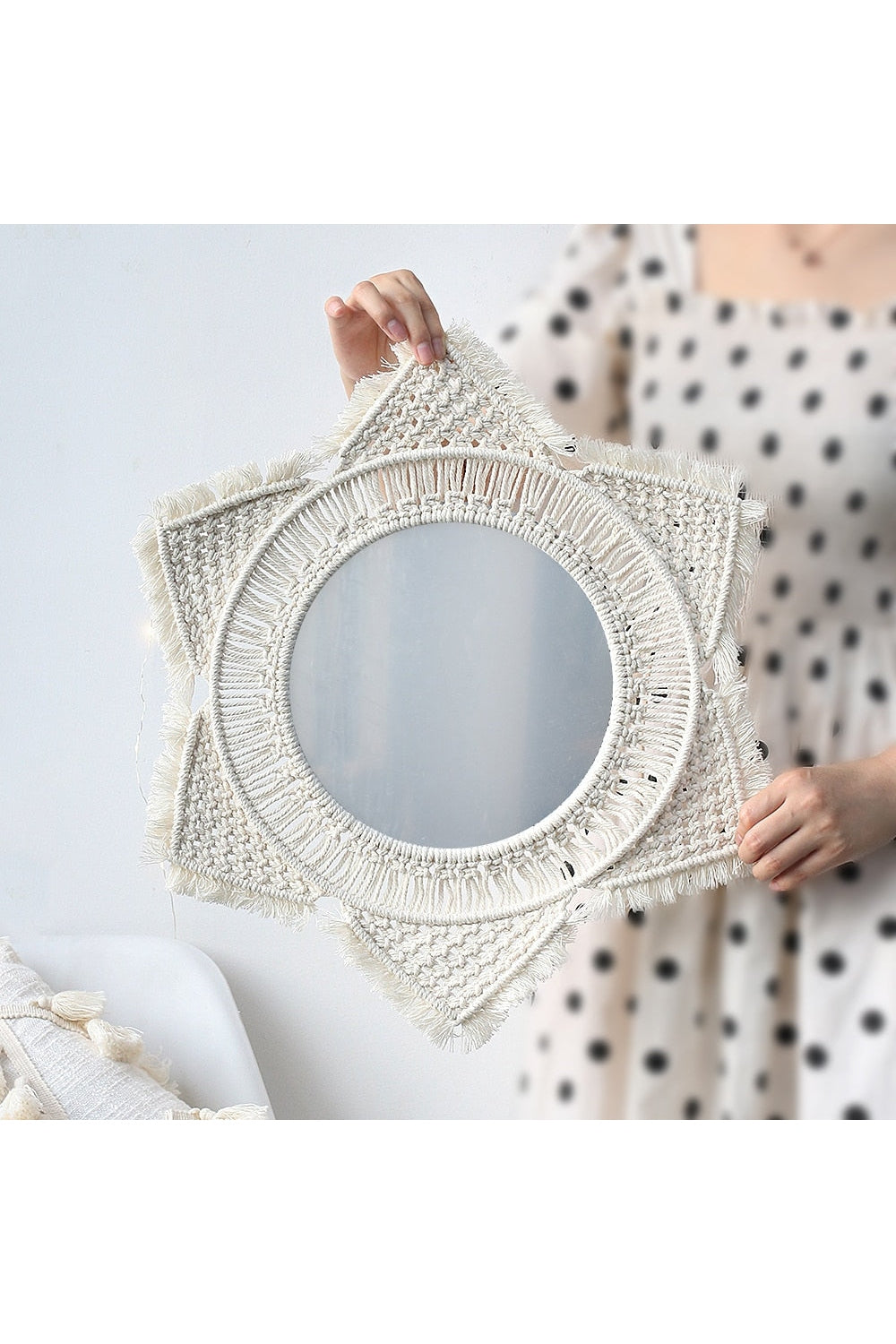 Round Wall Hanging Mirror