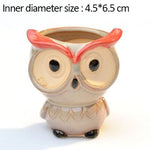 Cottagecore Owl Flower Pot