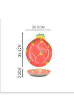 Fruit Motif Ceramic Salad Plate