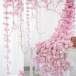 Cottagecore Artificial Sakura Plants Garland