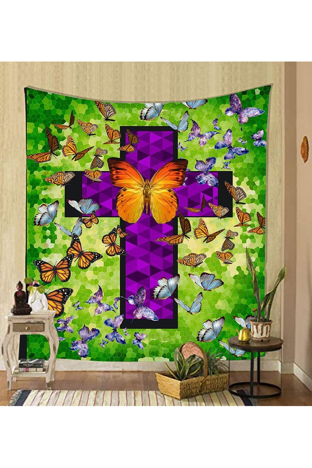 Psychedelic Mushrooms Wall Tapestry