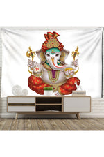 Lord Ganesha Mandala Tapestry