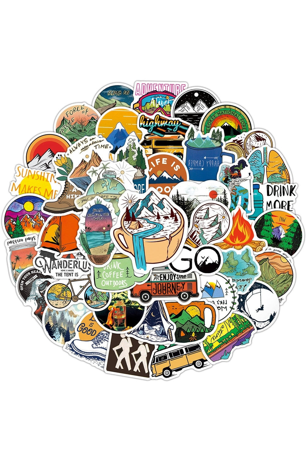 Travel Adventure Scrapbooking Stickers