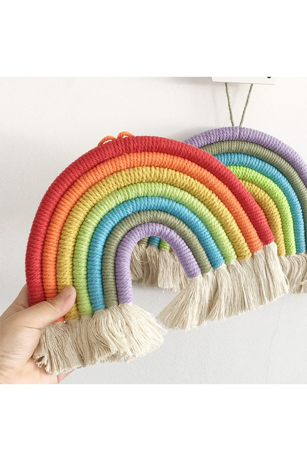 Rainbow Nursery Wall Knit Decor