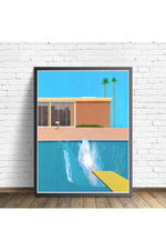 David Hockney Pool Inspired Poster