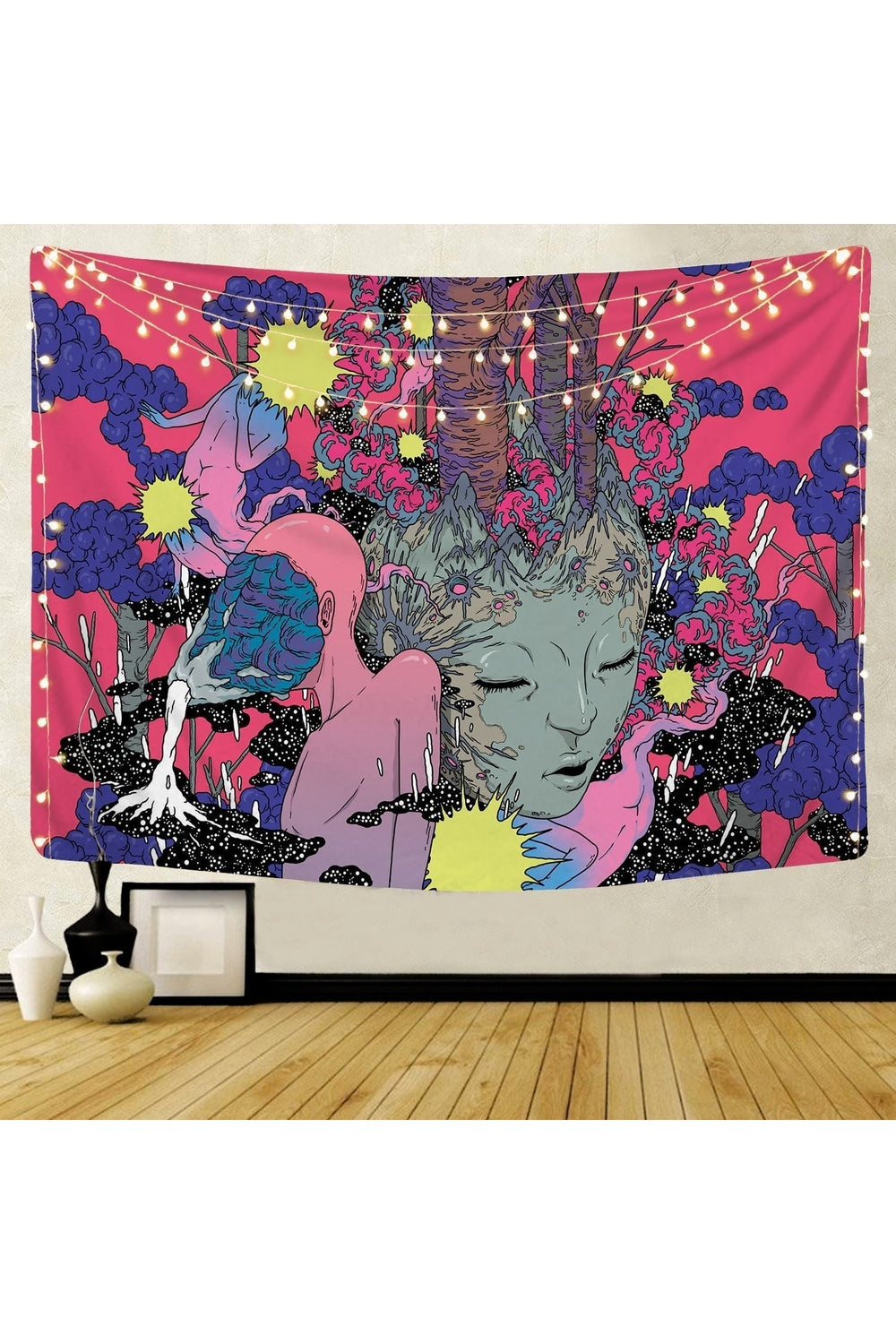 Psychedelic Mushrooms Wall Tapestry