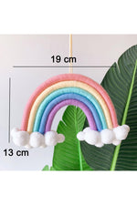 Rainbow Nursery Wall Knit Decor