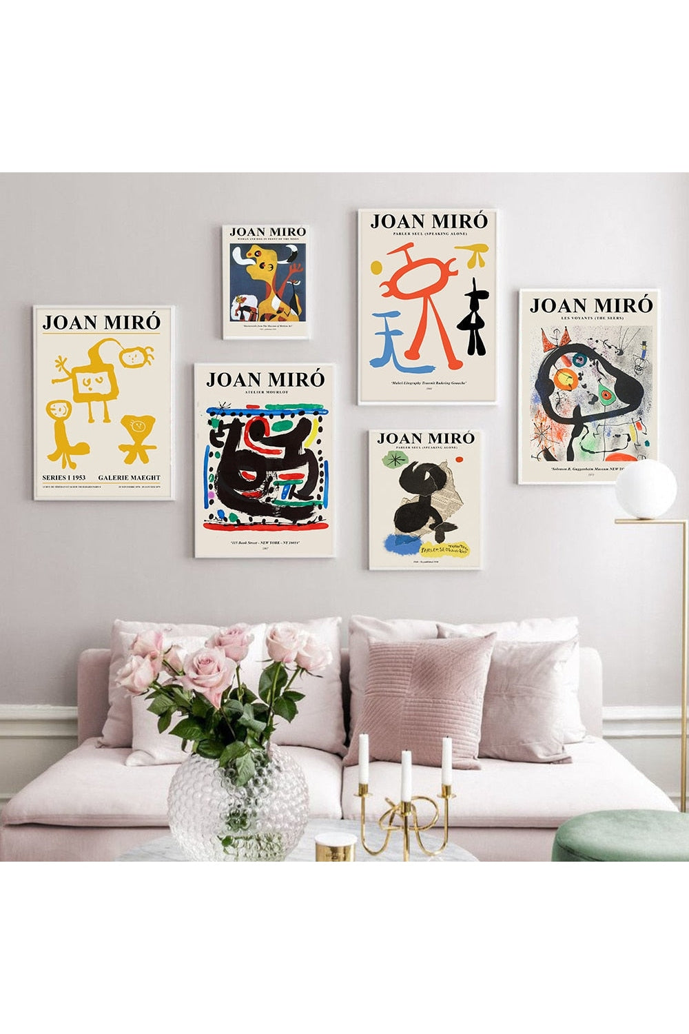 Joan Miro Inspired Canvas Poster