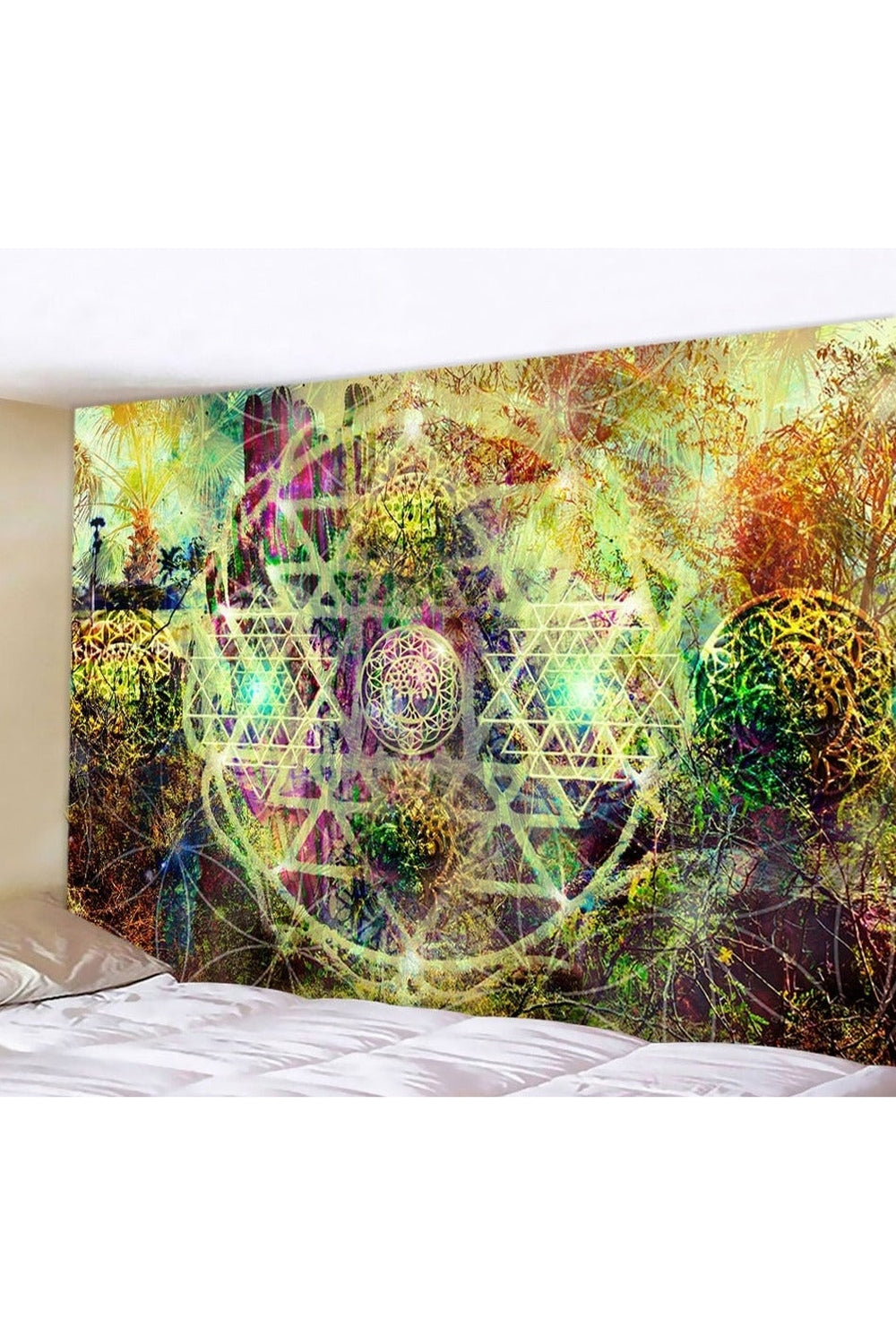 Colorful Mandala Tapestry Design