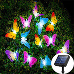 Solar-Powered Butterfly String Lights