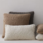 Grey Teddy Boucle Pillow Cover