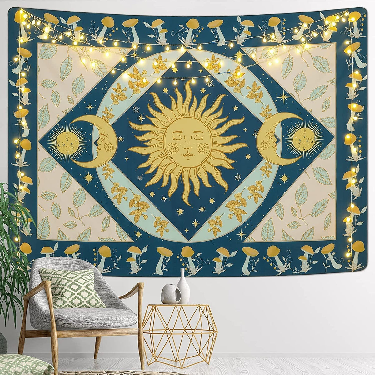 Astrology Moon Phase Tarot Tapestry