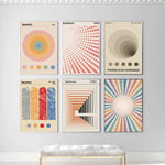 Bauhaus Geometric Canvas Poster