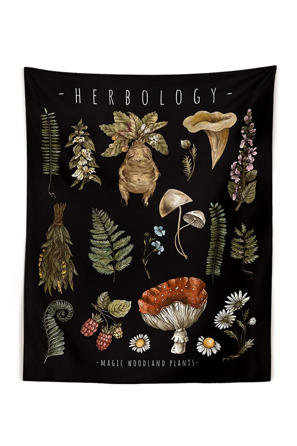 Herbology Inspired Wall Tapestry