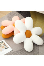 Nordic White Daisy Flower Pillow