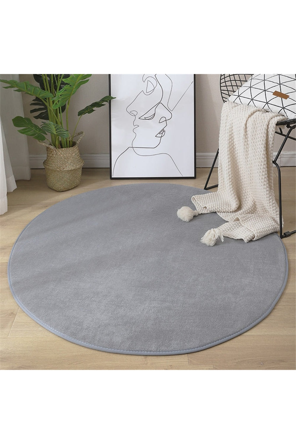 Soft Round Coral Pattern Rug