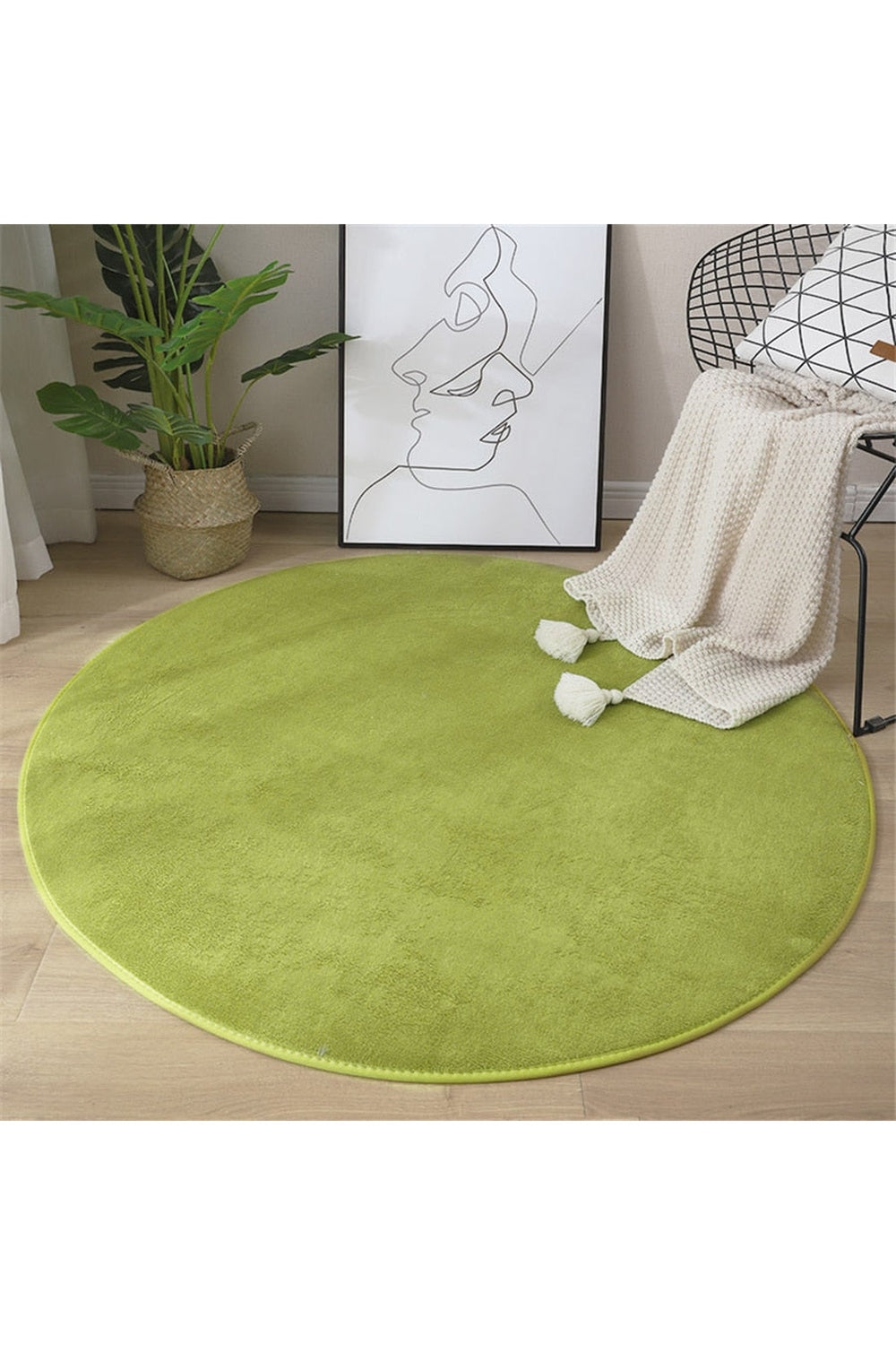 Soft Round Coral Pattern Rug