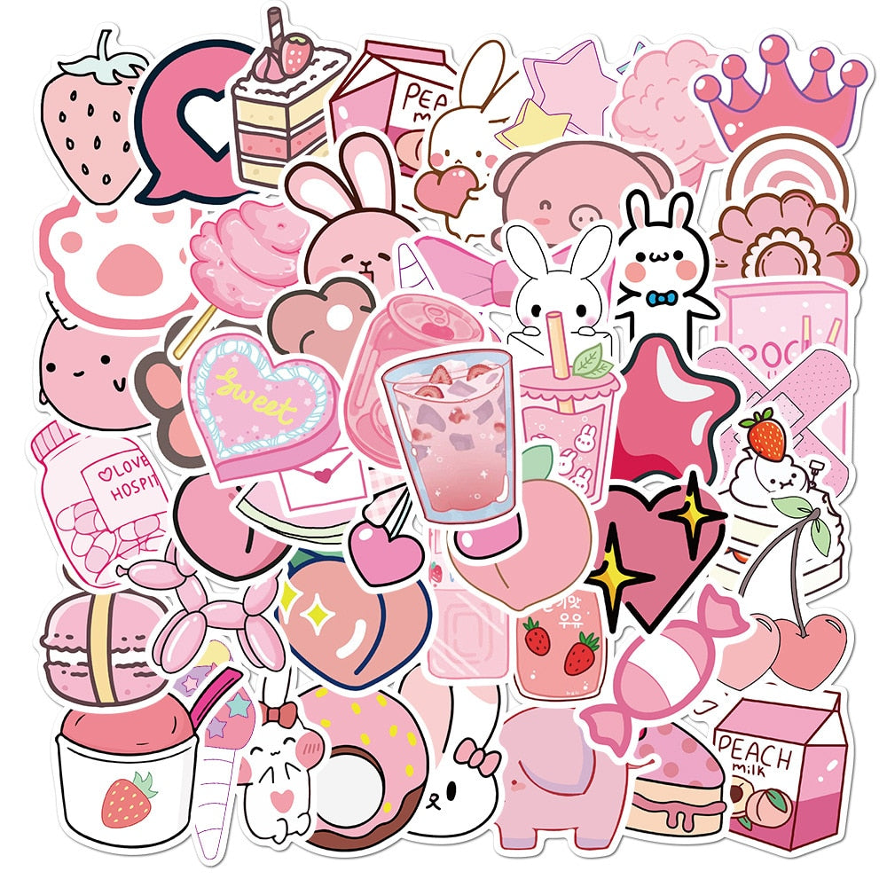 Delightful Pink Sticker Set